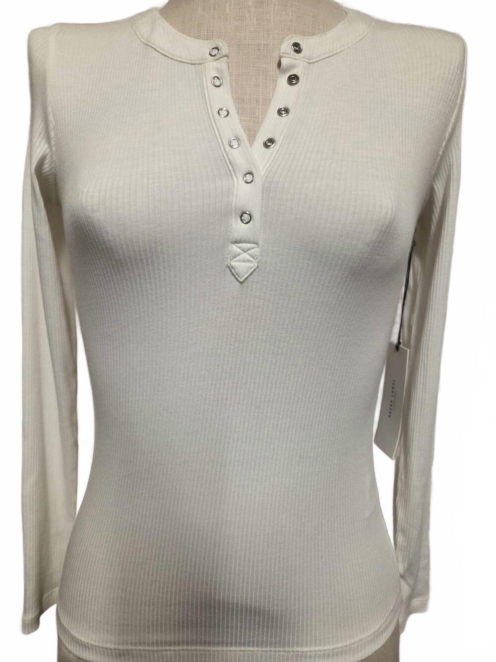 NEW PAPER LABEL women's long sleeve top in cream